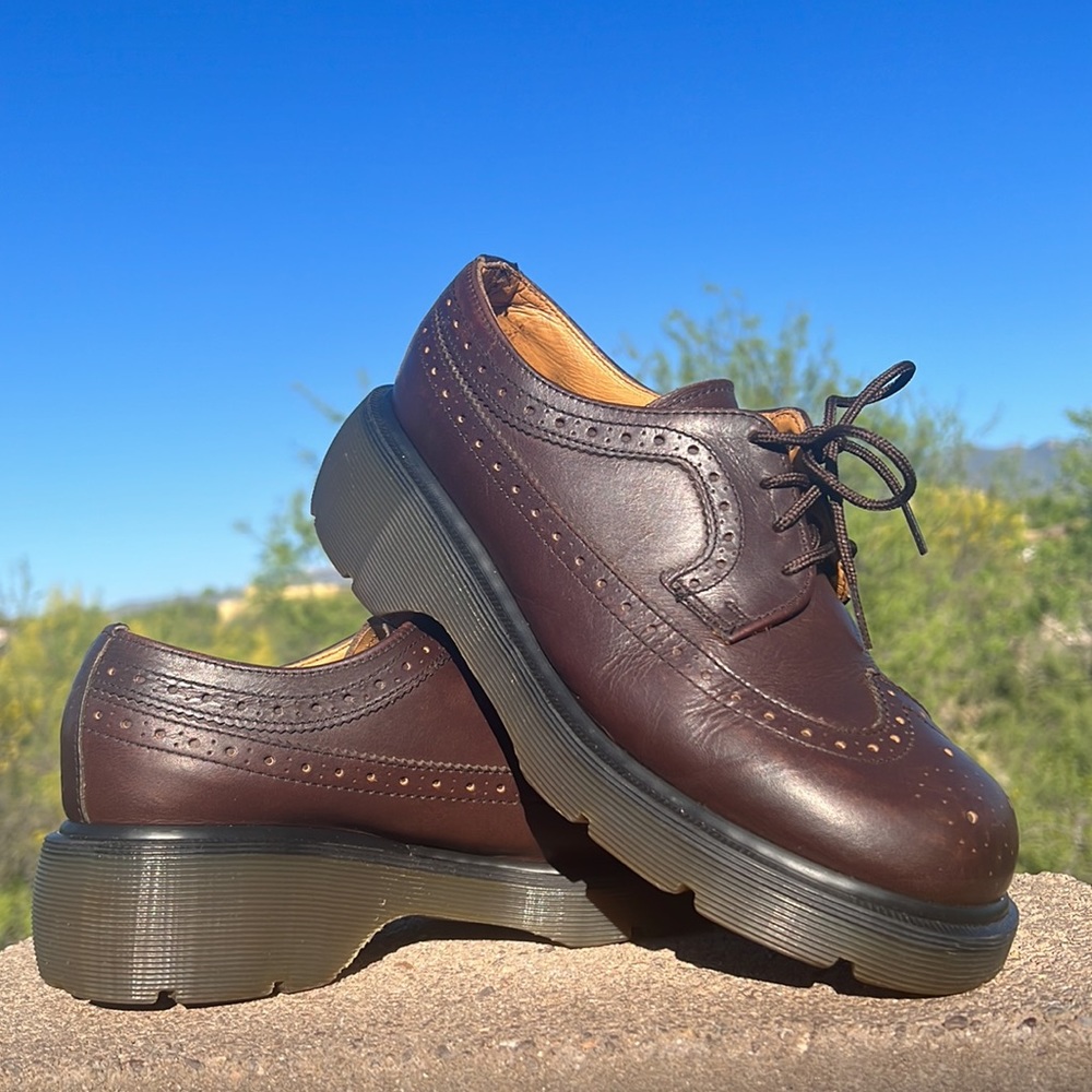 🏴󠁧󠁢󠁥󠁮󠁧󠁿 Dr. Martens MIE Babydoll Vintage Platform Brogue Wingtips UK 6